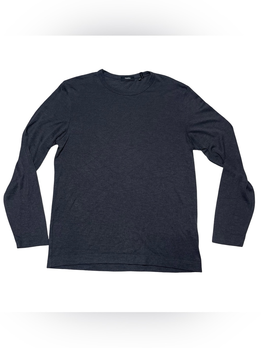 THEORY MEN'S HEATHER Gray LONG SLEEVE GASKELL NL ANEMONE SOFT Modal Shirt Sz M